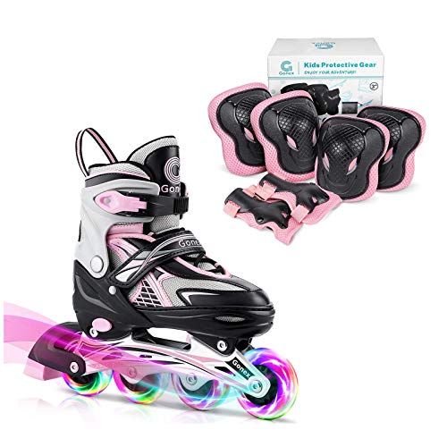 Gonex Size M Inline Skates with Knee Pads