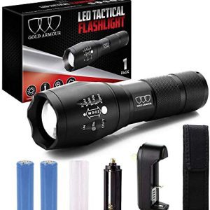 LED Water Resistant High Lumens Rechargeable Flashlights