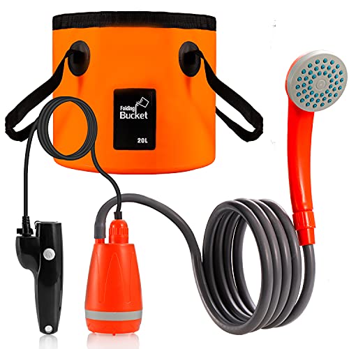 Portable Camping Shower Kit Stable Water Flow Shower Head