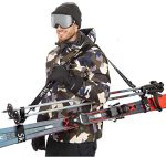 Ski Strap and Pole Carrier Cushioned Shoulder Sling