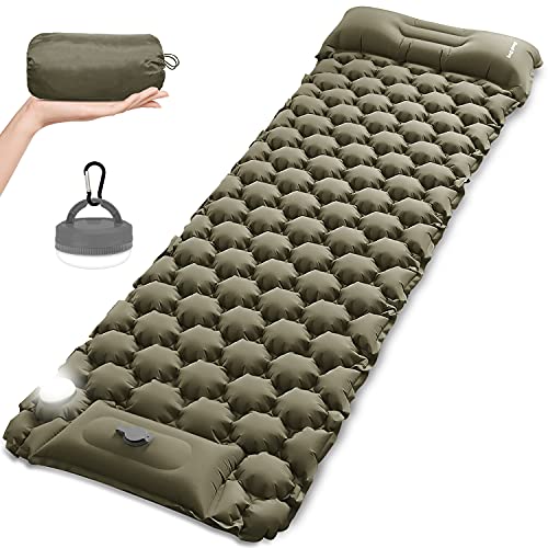 Camping Sleeping Pad Mat with LED Camping Lantern