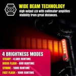 Helmet Light Bright Red LED Bicycle Rear Light - Image 5