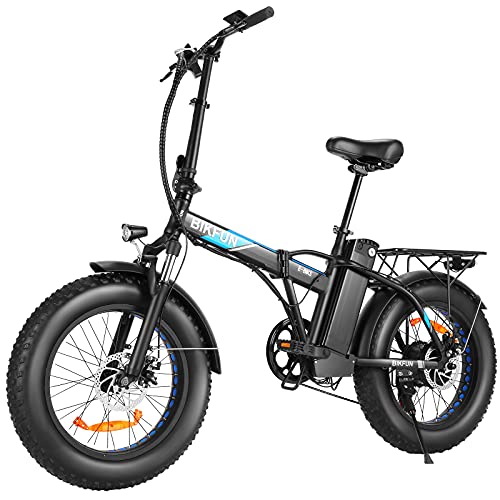 BIKFUN 20" 4.0 Fat Tire Electric Bikes for Adults