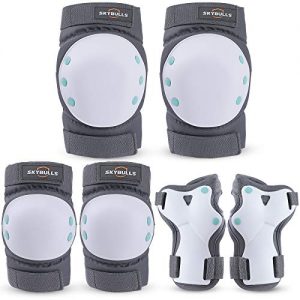 Skateboard Elbow and Knee Pads with Wrist Guards Protective Gear