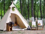 Cotton Canvas Camping Pyramid Tent