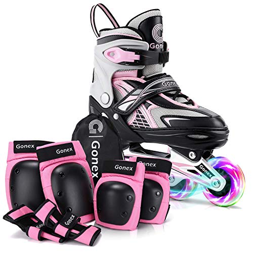 Skates with Elbow Pads Knee Pads and Wrist Guards