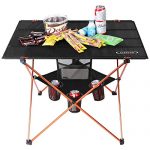 Large Camping Table with 4 Cup Holders