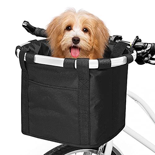 Front Removable Bicycle Handlebar Basket Folding Small