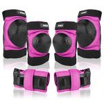 Stay Safe and Stylish with 6-in-1 Protective Gear Set - Knee Pads, Elbow Pads, and Wrist Guards for Kids, Youth, Adults