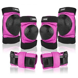 Stay Safe and Stylish with 6-in-1 Protective Gear Set - Knee Pads, Elbow Pads, and Wrist Guards for Kids, Youth, Adults