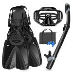 GoOsprey Mask Fins Snorkeling Gear for Adults Men Women
