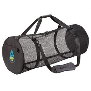 Mesh Duffle Bag with Exterior Waterproof Collapsible