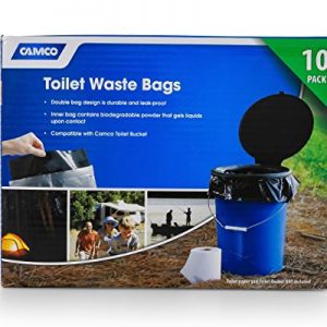Toilet Waste Bags Great for Camping, Hiking and Hunting