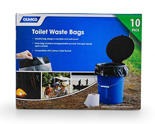 Toilet Waste Bags Great for Camping, Hiking and Hunting
