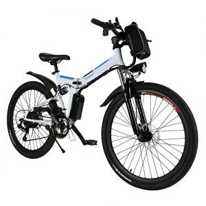 Folding Electric Mountain Bike with Removable 36V 8AH Lithium-Ion Battery