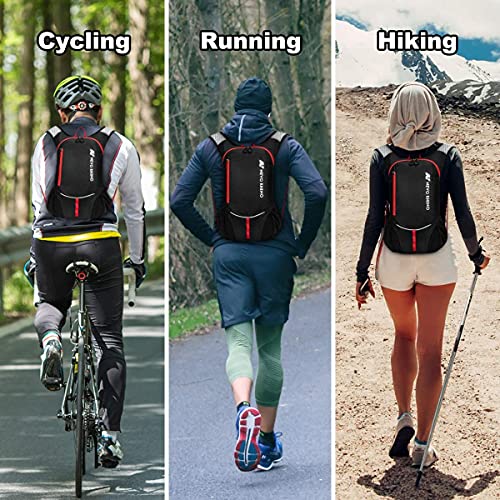 N NEVO RHINO Insulated Hydration Backpack Leakproof Pack with 3L BPA Free Water Bladder Rain Cover for Cycling Biking Bicycle 