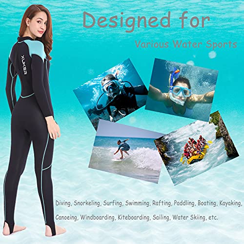 Neoprene Wet Suits for Kids in Cold Water Full Body Dive Suit for Diving Snorkeling Surfing Swimming Canoeing XUKER Wetsuits Kids 3mm 