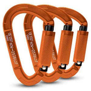 FVW 3 Pieces Heavy Duty Climbing Carabiners