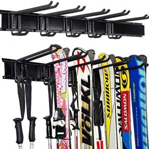 5 Pairs of Snowboard Rack Wall Mount