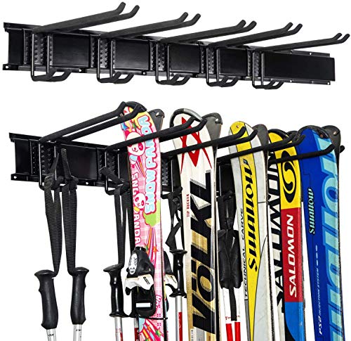 5 Pairs of Snowboard Rack Wall Mount