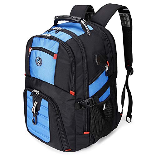 50L Travel Laptop Backpack with USB Charging Port