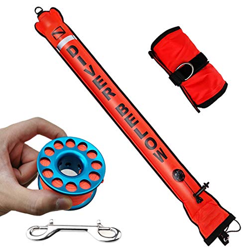 Surface Marker Buoy with 100ft Finger Spool