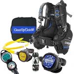 Cressi Aquaride Blue Pro BCD Scuba Gear Package