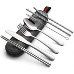 DEVICO Portable Utensils, Travel Camping Cutlery Set