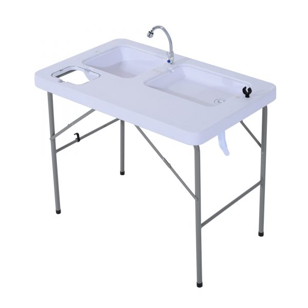 Portable Folding Camping Sink Table with Faucet