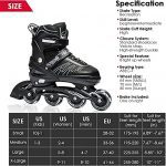 Adjustable Inline Skates Illuminating Roller Skates for Kids Boys and Ladies - Image 5