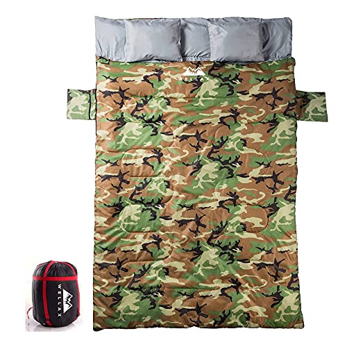 Double Sleeping Bag for Couple for Camping and Hiking