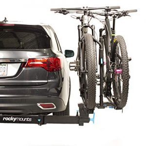 Platform hitch 2 bicycle rack full access to the rear