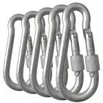 AmiTabHas 5pcs Heavy Duty Outdoors Carabiner
