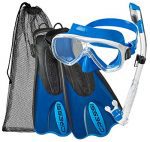 Purge Dry Top Snorkel Mask Fin Snorkel Set