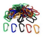 Bulk 50 Pack of Wiregate Carabiner Keychains