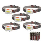 5-pack Super Bright COB Head Lamp Suitable for Running