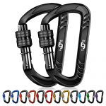 Hiking, Hammock Heavy Duty Lightweight Locking Carabiner Clips