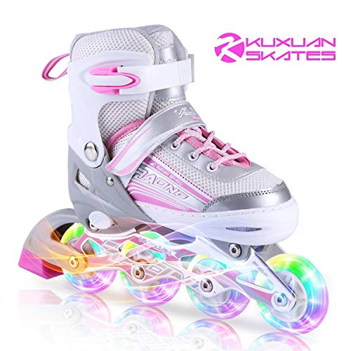 Kuxuan Inline Skates Adjustable for Kids