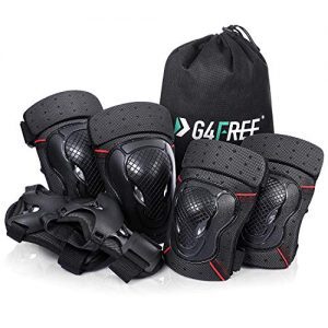 G4Free Knee Elbow Pads Wrist Guards 3 In 1 Protective Gear Set