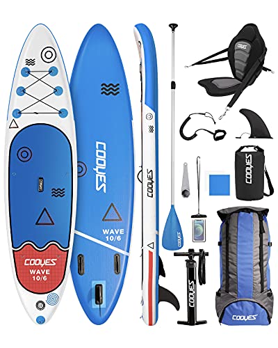 Large Fin, Leash Premium Inflatable Stand Up Paddle Board