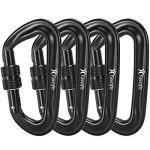Favofit Locking Carabiner Clips, 4 Pack