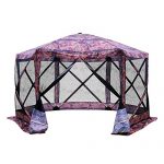 Outsunny 12’ x 12’ 6-Sided Hexagon Hub Gazebo Screen Tent