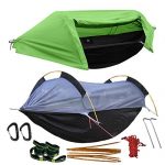 Camping Hammock with Mosquito Net and Rainfly Cover