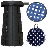 Collapsible Telescoping Stool Can Hold 330 lb for Fishing, Hiking