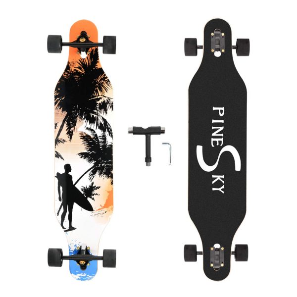Cruising, Carving, Free-Style Longboard Skateboard
