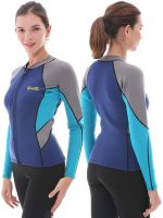 2mm Neoprene Ladies Wetsuit Jacket Long Sleeve