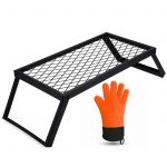 Folding Campfire Grill Grate Heavy Duty