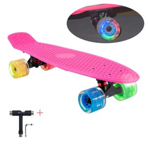 WHOME LED Wheel Skateboard Complete for Adults and Beginners