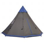 Outdoor Teepee Tent with Waterproof Material for Family and Friends Camping