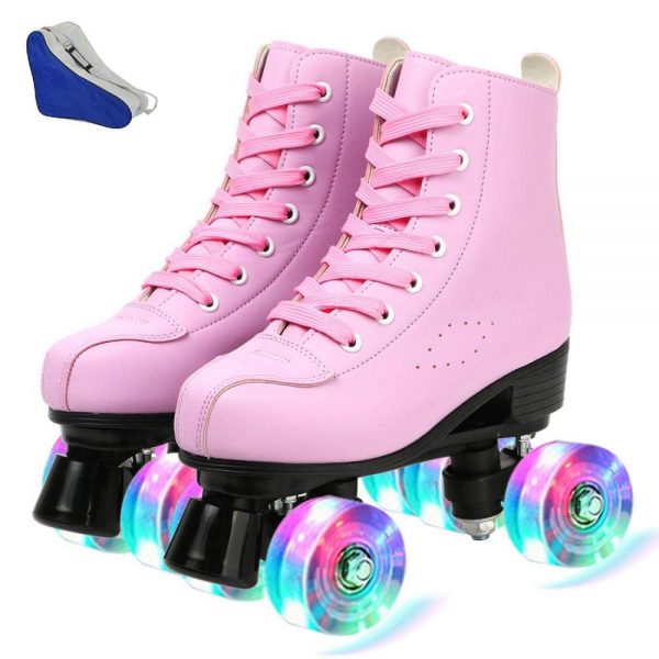 Roller Skates PU Leather High-top